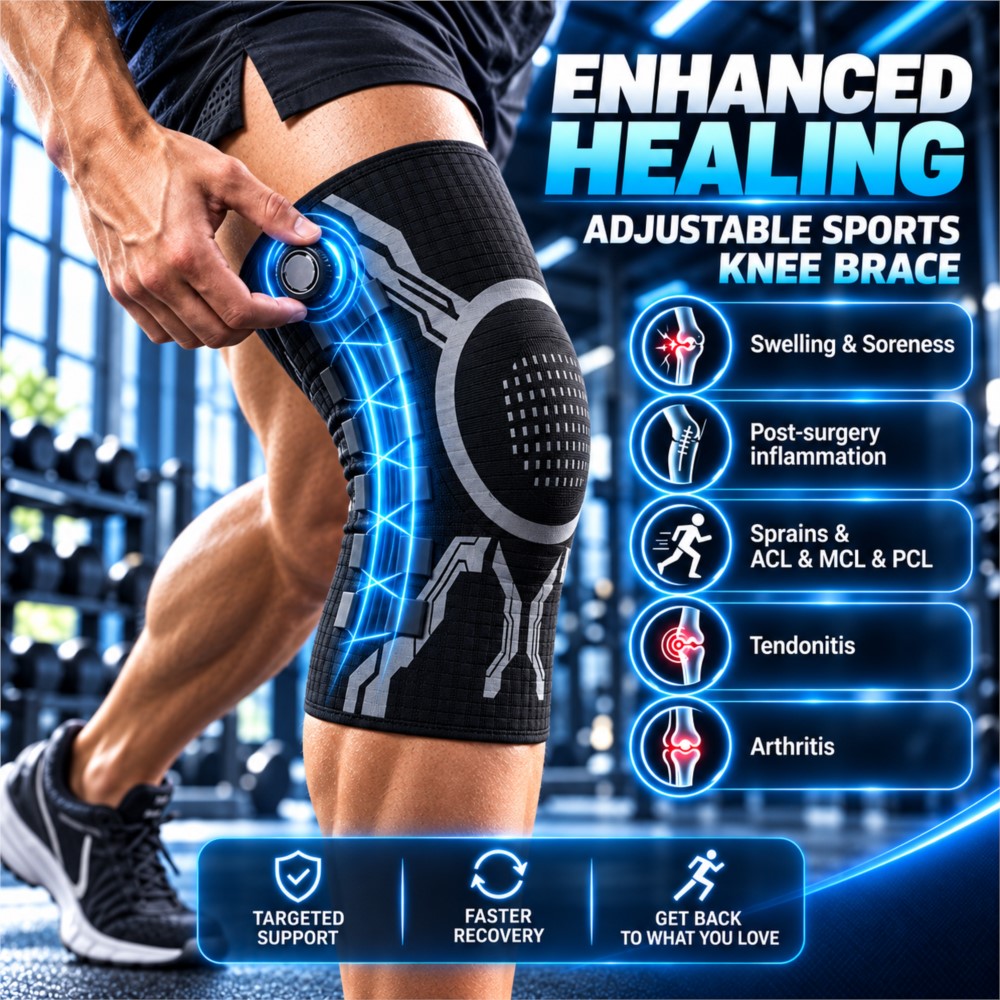 دعامة ركبة ذكية قابلة للتعديل  - مراجعة Compression Sleeve Calf وسعره
